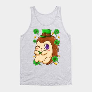 Irish Hedgehog Leprechaun St Patricks Day Ireland Tank Top